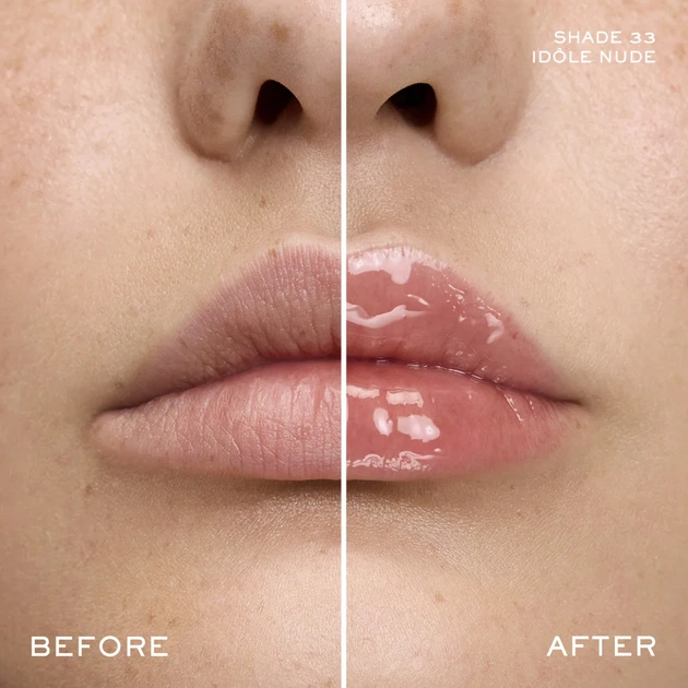 Увлажняющая блеск-масло для губ Lancome Idole Juicy Treat Lip Oil Gloss 33 idole nude, тестер - изображение 4