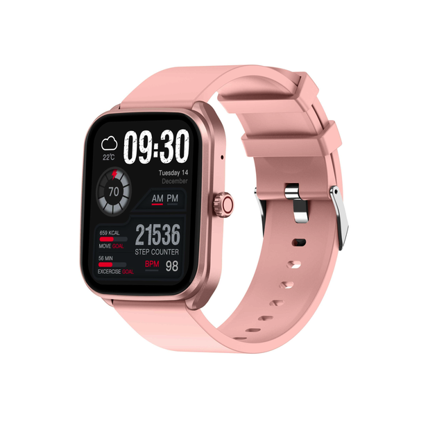 Смарт годинник жіночий Lige ZL61 pink (тонометр, пульсоксиметр, дзвінки) 2 ремінці - Фото 2 Смарт годинник жіночий Lige ZL61 pink (тонометр, пульсоксиметр, дзвінки) 2 ремінці - зображення 2