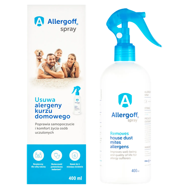 Allergoff Аллергоф спрей от клещей домашней пыли 400 мл - изображение 2