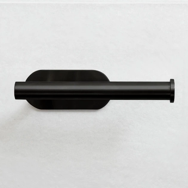 Держатель для туалетной бумаги клеящийся из нержавеющей стали BSS-1 BLACK - изображение 2