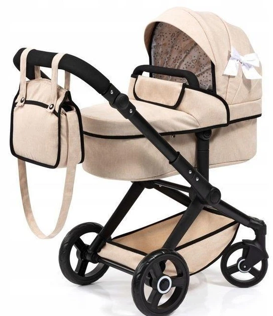 Wózek dla lalek Bayer Xeo Beżowy (17075AA) (4003336170757) - obraz 1