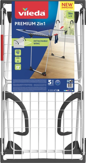 Suszarka Vileda Premium 2 w 1 18 m (4023103202276) - obraz 3