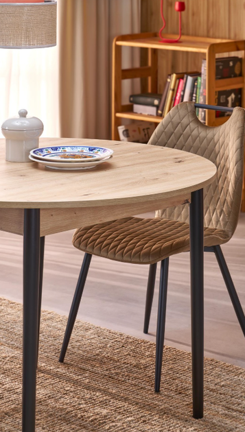 Krzesło do kuchni i salonu Halmar V-CH-K/569-KR-BEŻOWY Welur Beżowe (5905248135239) - obraz 11