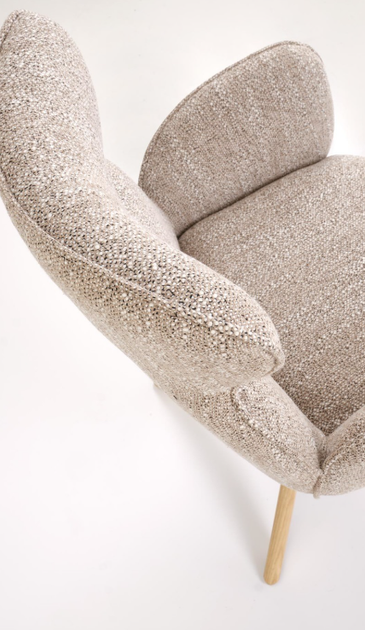 Крісло для відпочинку Halmar V-CH-K/585-KR-C.BEŻOWY/D.NATURALNY Обертове Бежеве (5905248136564) - зображення 12