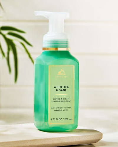 Жидкое мыло-пена для рук Bath & Body Works (667659390588) White Tea & Sage Gentle & Clean Foaming Hand Soap 259 мл - Фото 7 Жидкое мыло-пена для рук Bath & Body Works (667659390588) White Tea & Sage Gentle & Clean Foaming Hand Soap 259 мл - изображение 7