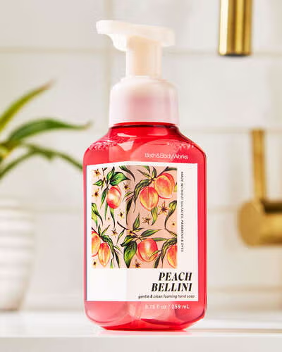 Жидкое мыло-пена для рук Bath & Body Works (667659338733) Peach Bellini Gentle & Clean Foaming Hand Soap 259 мл - Фото 7 Жидкое мыло-пена для рук Bath & Body Works (667659338733) Peach Bellini Gentle & Clean Foaming Hand Soap 259 мл - изображение 7