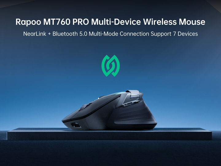 Беспроводная мышь Rapoo MT760 PRO NearLink + Bluetooth, 12K DPI, 9 кнопок, 120 дней работы - изображение 8