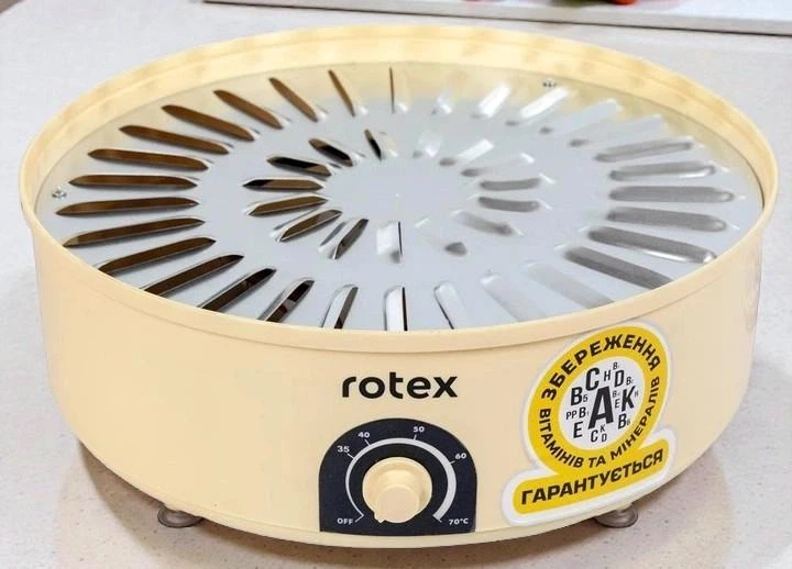 Сушарка для фруктів та овочів Rotex RD Y 520 Вт Електросушарка жовта (OZ6) - Фото 3 Сушарка для фруктів та овочів Rotex RD Y 520 Вт Електросушарка жовта (OZ6) - зображення 3