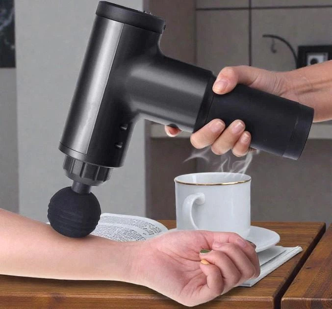 Массажер для тела Fascial Gun Fascial Gun KH ручной 200 Вт портативный 2000 мАч черный (OZ3) - изображение 7
