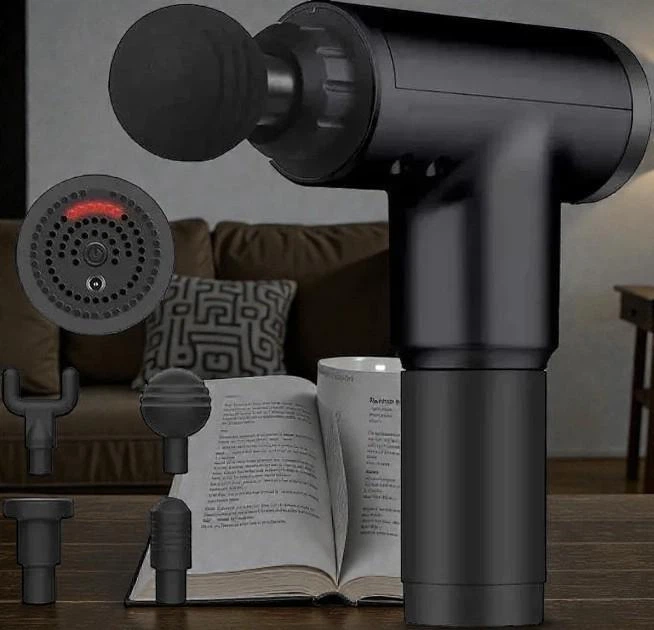 Массажер для тела Fascial Gun Fascial Gun KH ручной 200 Вт портативный 2000 мАч черный (OZ3) - изображение 8