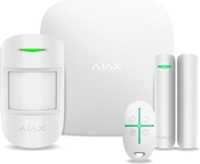 Комплект бездротової сигналізації Ajax StarterKit (White) - Фото 1 Комплект бездротової сигналізації Ajax StarterKit (White) - зображення 1