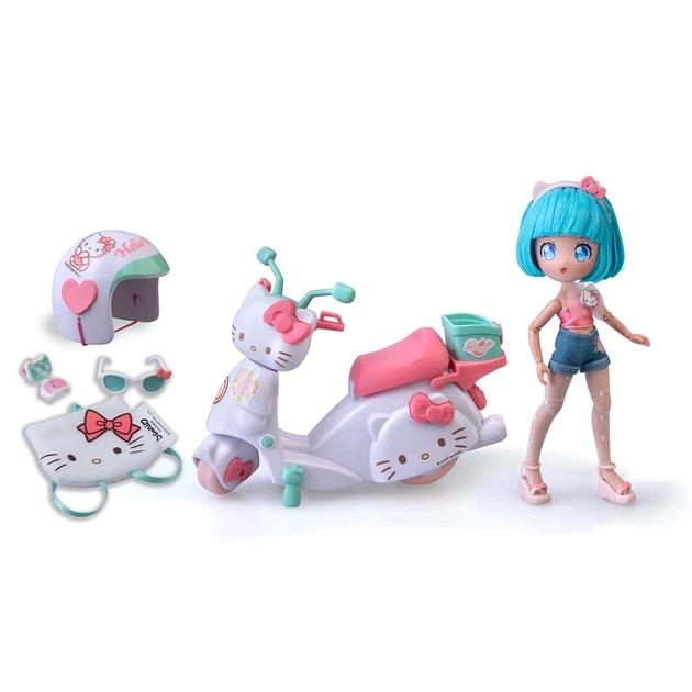 Ігровий набір 4SF MANGA DOLLS серії "Hello Kitty" – КРАСУНЯ ПІНК НА СКУТЕРІ (з аксес.) - изображение 2
