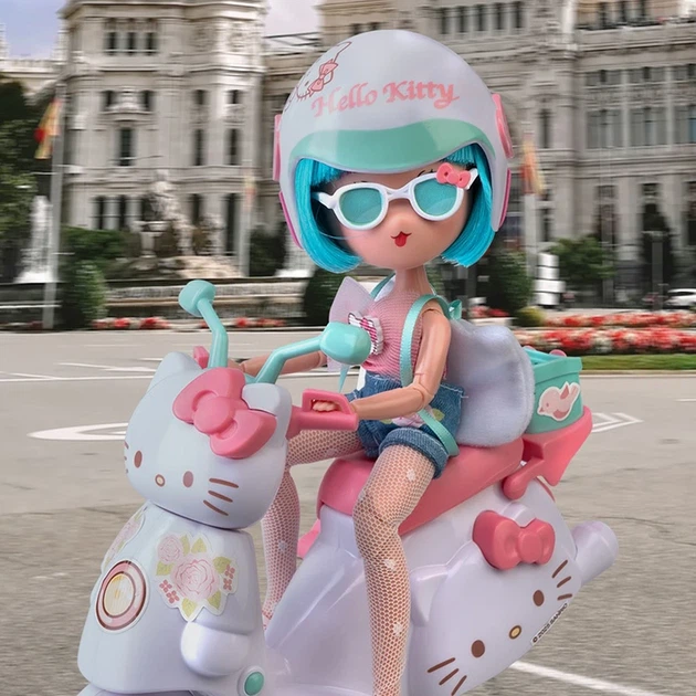 Ігровий набір 4SF MANGA DOLLS серії "Hello Kitty" – КРАСУНЯ ПІНК НА СКУТЕРІ (з аксес.) - изображение 8
