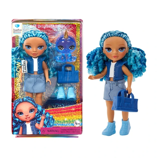 Ігровий набір з лялькою RAINBOW HIGH серії "Littles" - САПФІРА (з аксес.) - Фото 1 Ігровий набір з лялькою RAINBOW HIGH серії "Littles" - САПФІРА (з аксес.) - изображение 1