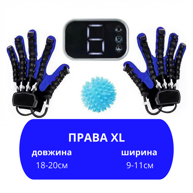 Реабилитационная тренировочная робот-перчатка с зеркальной перчаткой Размер XL Права рука Реабилитация функций правой руки - изображение 2