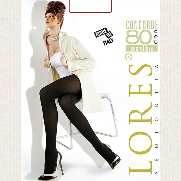 Колготы женские из микрофибры, плотные, теплые, однотонные, цветные Nero Lores Concorde80 Черный 3 - Фото 2 Колготы женские из микрофибры, плотные, теплые, однотонные, цветные Nero Lores Concorde80 Черный 3 - изображение 2