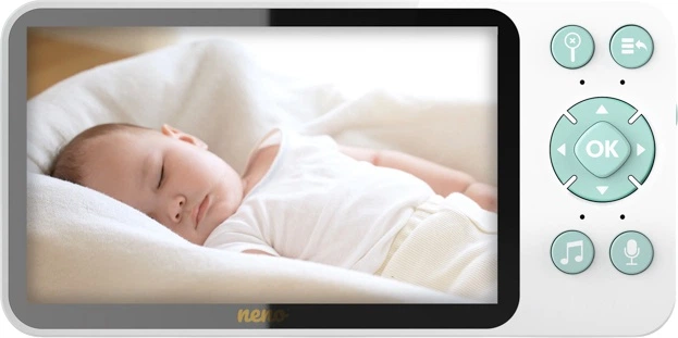 Niania elektroniczna Neno Ivo IP obrotowa z odbiornikiem (5902479674995) - obraz 3