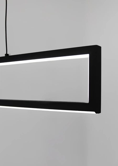 Люстра підвісна Simple Line (Medium) Чорний LED (SDLC-00055) - изображение 9