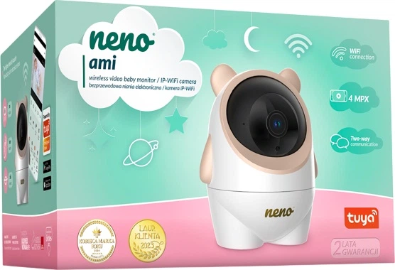Niania elektroniczna Neno Ami IP-Wi-Fi profesjonalna obrotowa (5902479675794) - obraz 5