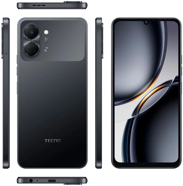 Мобильный телефон Tecno Spark Go 3 (KN3) 4/64GB Ink Black (4894947105265) - изображение 6