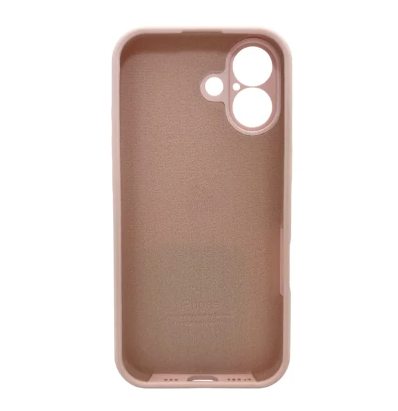 Захисний чохол-накладка Silicone Full Case AA Camera Protect для Apple iPhone 17 Dusty Pink (FullAAi17-57) - зображення 2