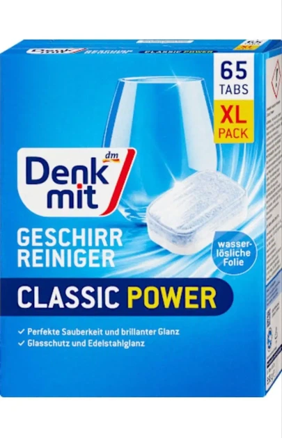 Таблетки для посудомоечной машины Denkmit Classic, 65 шт. - Фото 1 Таблетки для посудомоечной машины Denkmit Classic, 65 шт. - изображение 1