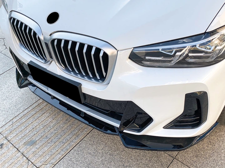 Юбка накладка переднего бампера M Performance X3 G01 / X4 G02 LCI 2022-2024, ABS пластик цвет черный глянец для BMW X4 G02 2018- (9086) - Фото 2 Юбка накладка переднего бампера M Performance X3 G01 / X4 G02 LCI 2022-2024, ABS пластик цвет черный глянец для BMW X4 G02 2018- (9086) - изображение 2