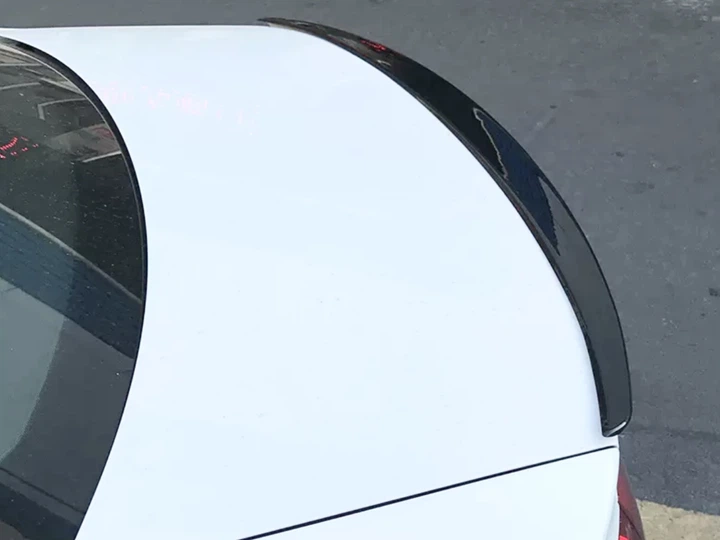 Спойлер лип на багажник Audi A4 B8 2008-2015 ABS пластик, цвет черный глянец для Audi A4 B8 2008-2016 (8372) - изображение 8