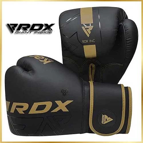 Профессиональные боксерские перчатки для бокса и единоборств RDX F6 Kara Matte Golden 12 унций - изображение 10