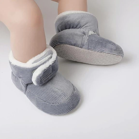 Детские теплые пинетки "Softie" для малышей (длина стельки 12 см) (6-12 месяцев) серый (KS1042) - Фото 6 Детские теплые пинетки "Softie" для малышей (длина стельки 12 см) (6-12 месяцев) серый (KS1042) - изображение 6