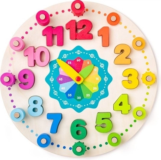 Zestaw zabawek WoodyLand Zegar z liczeniem 90222 02224 (8591864902224) - obraz 2