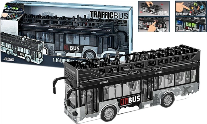 Autobus piętrowy Artyk ze światłem i dźwiękiem 187681 (5901811187681) - obraz 2