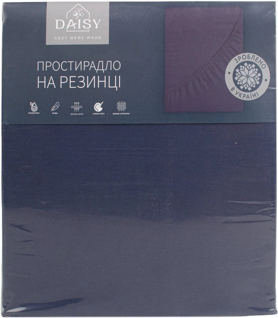 Простынь на резинке Daisy Двуспальная 140х200х25 см GRAYSTONE бязь ГОЛД (4820288224129) - Фото 2 Простынь на резинке Daisy Двуспальная 140х200х25 см GRAYSTONE бязь ГОЛД (4820288224129) - изображение 2