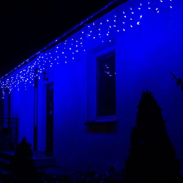 Гирлянда бахрома уличная (наружная) Springos 12 м 300 LED CL302 Blue - изображение 4