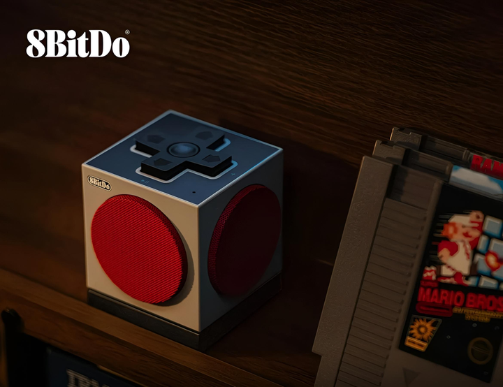 Портативна колонка 8BitDo Retro Cube 2 — версія N (NES40) з акумулятором, комбінованим під'єднанням і бездротовим заряджанням - зображення 4
