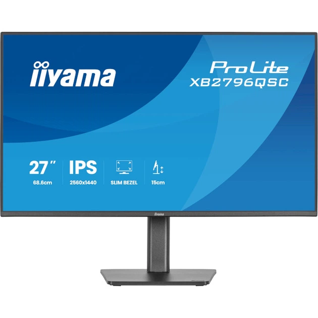 Монитор 27" IIYAMA ProLite XB2796QSC-B1 IPS 2560x1440 144 Гц 350 кд/м² Black - Фото 1 Монитор 27" IIYAMA ProLite XB2796QSC-B1 IPS 2560x1440 144 Гц 350 кд/м² Black - изображение 1