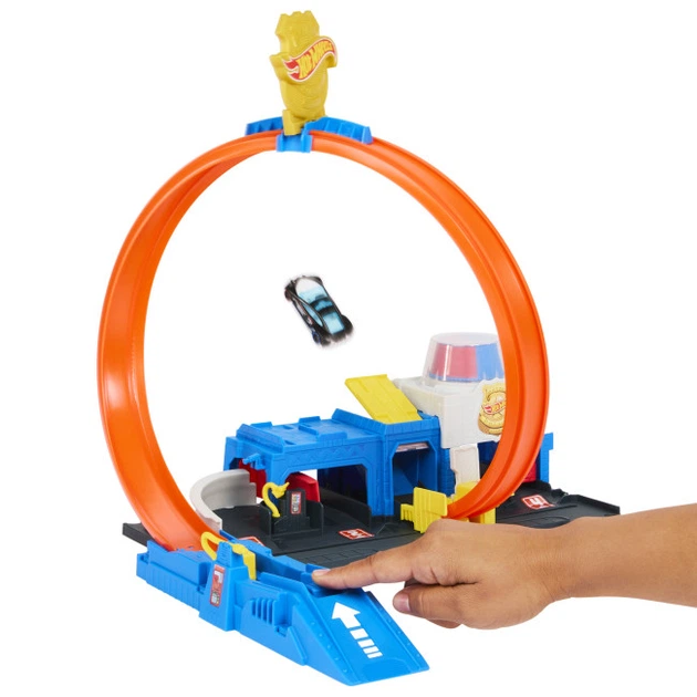 Ігровий набір Суперполіцейський відділок Hot Wheels (JBM71 ) - Фото 4 Ігровий набір Суперполіцейський відділок Hot Wheels (JBM71 ) - зображення 4