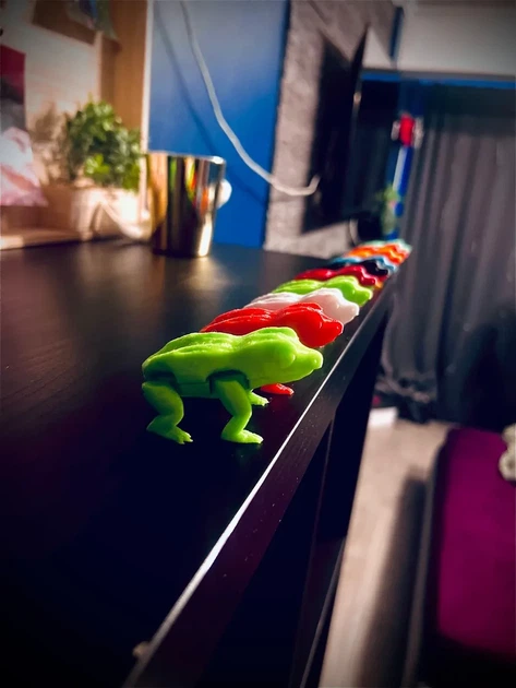 Фигурка Прыгунчик Jumping Frog Зеленый 7 См 3Д Печать - изображение 4