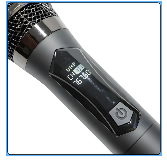 Бездротові мікрофони UHF TTD-M12 ∙ Караоке-система UHF TTD-M12 на два мікрофони 57036/40 - Фото 4 Бездротові мікрофони UHF TTD-M12 ∙ Караоке-система UHF TTD-M12 на два мікрофони 57036/40 - зображення 4
