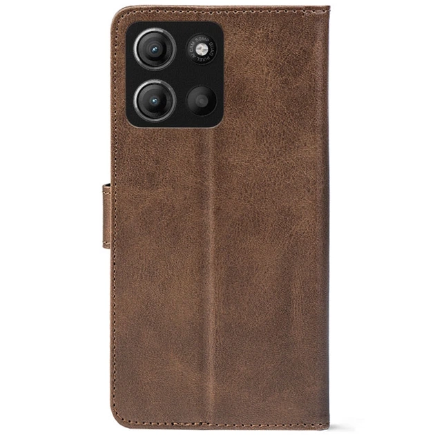 Чохол-книжка Crazy Horse Clasic для Moto G77 Brown (Front) (72542) - Фото 3 Чохол-книжка Crazy Horse Clasic для Moto G77 Brown (Front) (72542) - изображение 3