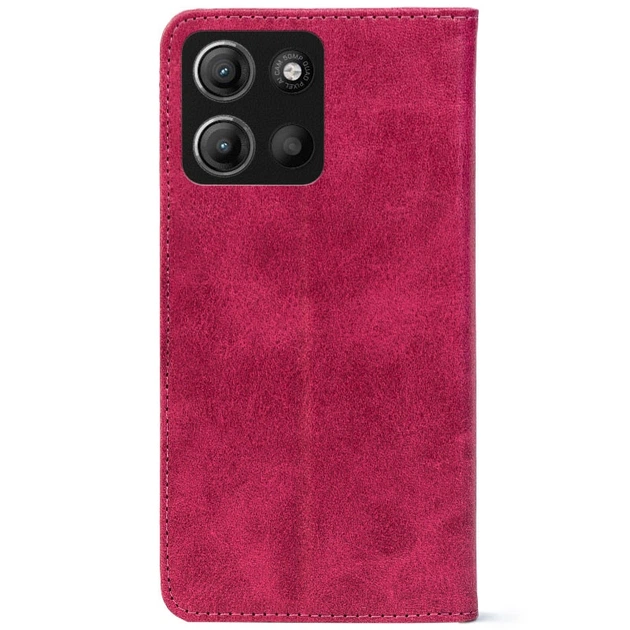 Чохол-книжка Crazy Horse Clasic для Moto G77 Magenta (Strong) (72556) - Фото 3 Чохол-книжка Crazy Horse Clasic для Moto G77 Magenta (Strong) (72556) - изображение 3