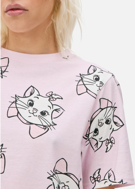 Женская пижамная футболка Primark Disney’s Print Pyjamas XXS для дома и сна Пудровый (9091) - изображение 2