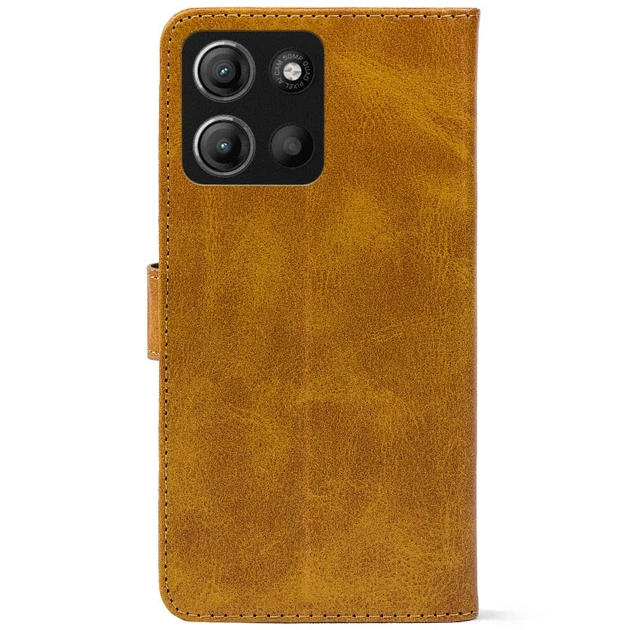 Чохол-книжка Crazy Horse Clasic для Moto G77 Camel (Front) (72543) - изображение 3