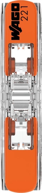 Клемма сервісна подвійна Wago 2 x 0.2-4 мм2 5 шт. (221-2411) - зображення 2