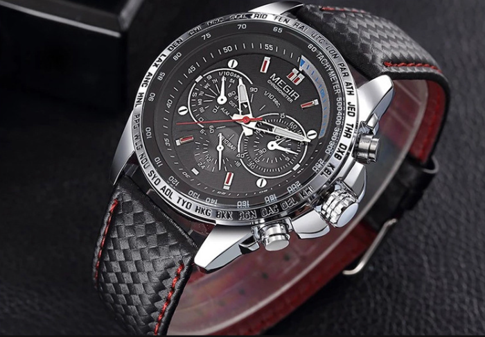 Мужские часы Megir Sport Chrono Black - изображение 11