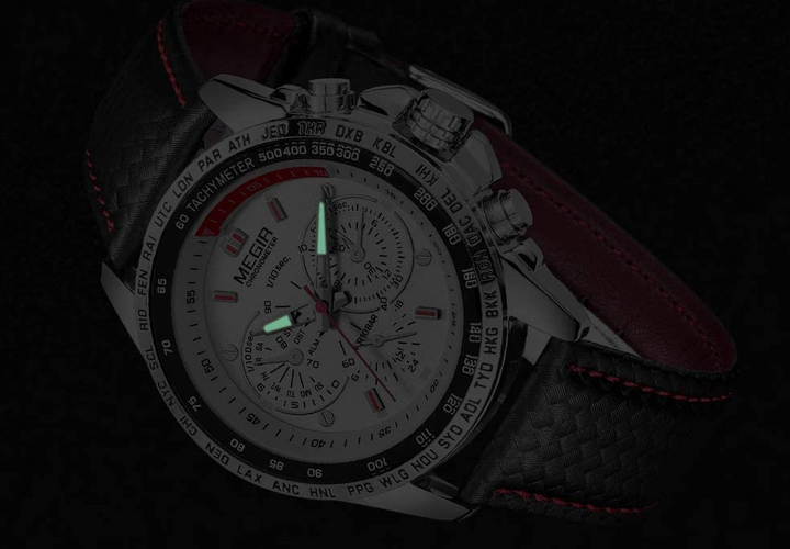 Мужские часы Megir Sport Chrono Black - изображение 12