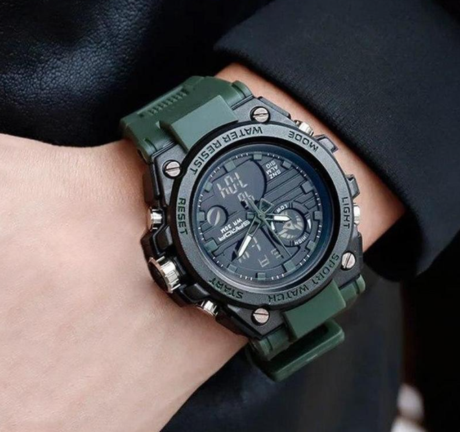 Мужские часы Sanda Sport Watch Khaki - изображение 10