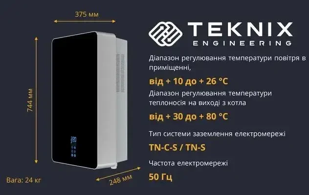 Електричний котел Teknix ESPRO 9kW - изображение 3