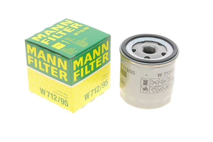 Фильтр масляный VW, MANN-FILTER (W712/95) - Фото 1 Фильтр масляный VW, MANN-FILTER (W712/95) - изображение 1