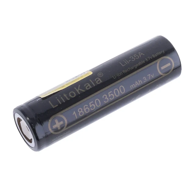Акумулятор LiitoKala Li-ion 18650 3500mAh з захистом, Lii-35A-PCB - Фото 2 Акумулятор LiitoKala Li-ion 18650 3500mAh з захистом, Lii-35A-PCB - изображение 2